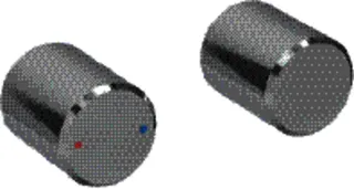 Set Drehgriffe für Geberit ONE Waschtisch-Armatur rundes Design, Wandmontage – Bild 2