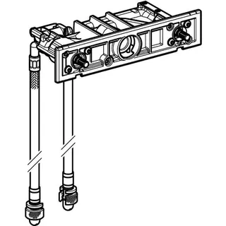 Ventilblock für Geberit ONE Waschtisch-Armatur Wandmontage