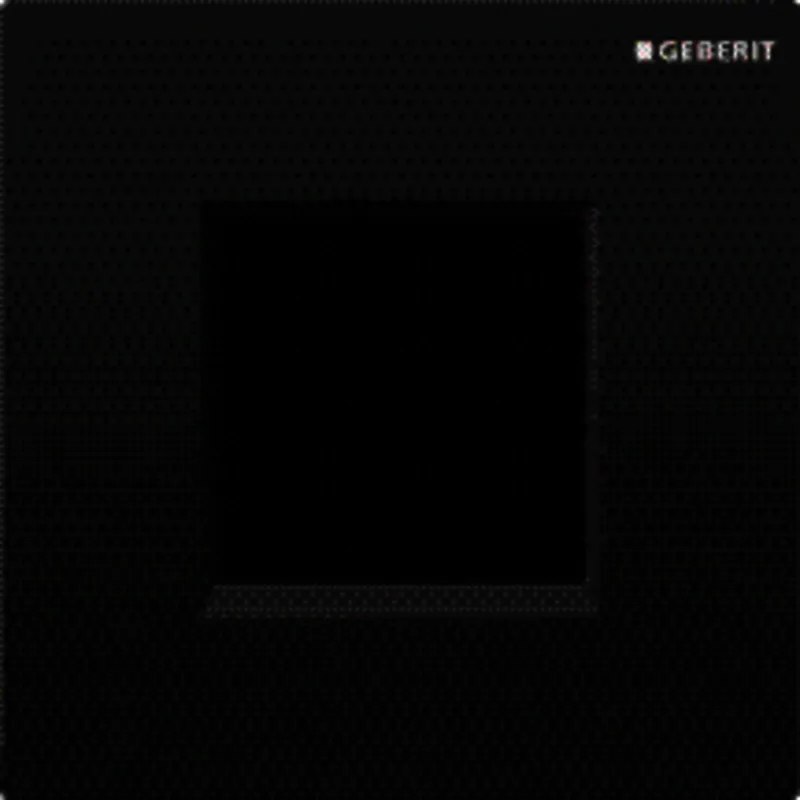 Geberit Abdeckplatte Typ 30 zu UR-Strg. schwarz / glanzchrom / schwarz