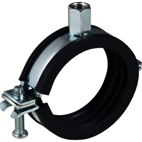 GE Rohrschelle gedämmt mit Gewindemuffe M8/M10 di25-30mm