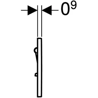 Geberit BetPl. Sigma01 zu UR-Strg. mit pneumatischer Sp-Ausl. glanzverchromt – Bild 4