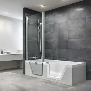DS Badewanne m.ent. TEin links, DZ rechts Stepin Pure 1800x800 Weiß Glanz – Bild 2