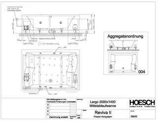 Hoesch WP Largo 3692&Reviva II Power+Air Weiß/verchromt/Motor re./li. – Bild 2