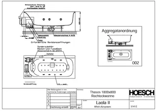 Hoesch WP Thasos 3741&Laola II Whirl+Air Weiß/verchromt/Motor links – Bild 2