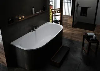 Hoesch Badewanne iSensi Vorwand 1800x800 Weiß – Bild 2