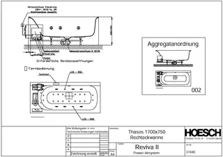 Hoesch WP Thasos 3744&Reviva II Power+Air Weiß/verchromt/Motor links – Bild 2