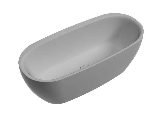 Hoesch Badewanne iSensi Oval 1700x750 Monolith mit Befüllung in Weiß