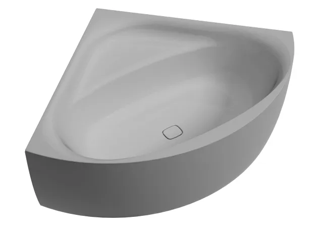 Hoesch Badewanne iSensi Eck 1500x1500 Monolith mit Überlaufbefüllung Weiß, ang. Sch.