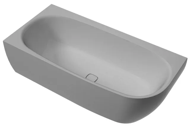 Hoesch Badewanne iSensi Eck 1800x800 links Monolith, mit Überlauf, ang. Sch. Weiß