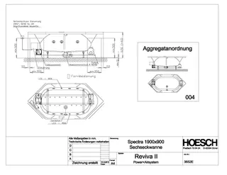 Hoesch WP Spectra 3652&Reviva II Power+ Air, Weiß/verchromt/Motor re./li. – Bild 2