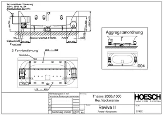 Hoesch WP Thasos 3742&Reviva II Power+Air Weiß/verchromt/Motor re./li. – Bild 2