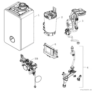 BOSCH Gas-Brennwertgerät, wandhängend GC5800iW 24 P 23, mit Touch-Bedienfeld – Bild 3