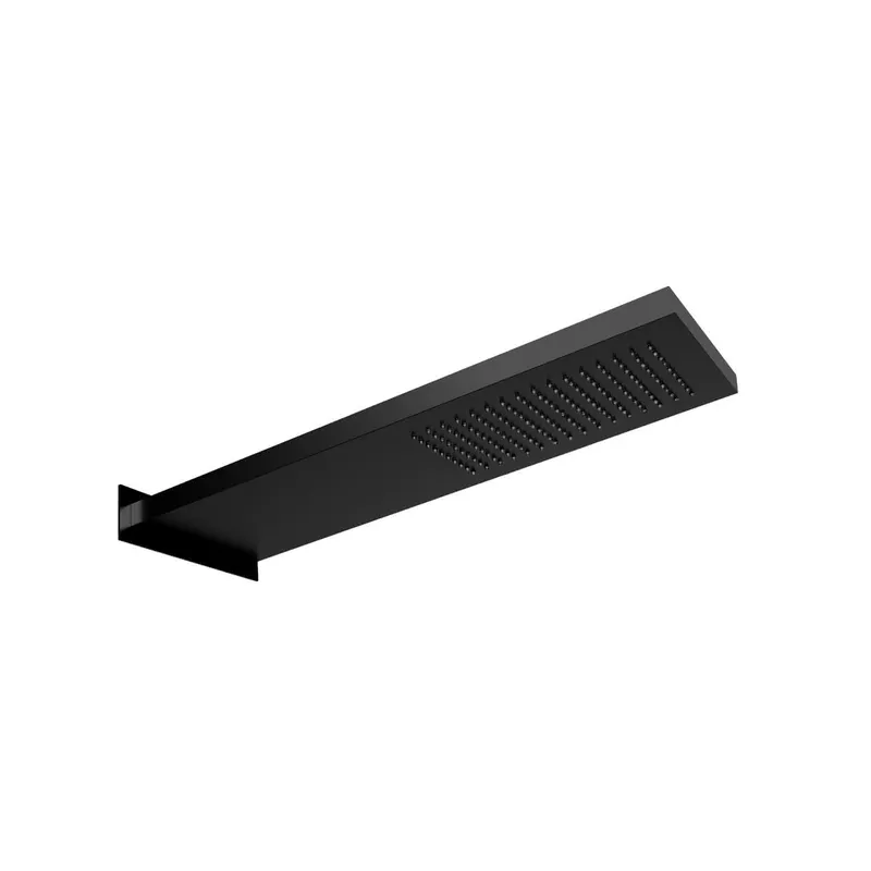 LIVING SPA Wand-Regenbrause 537x165mm Schwarz matt