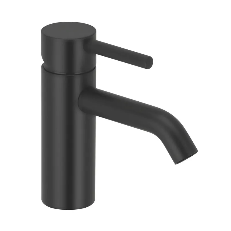 DEEP BLACK Waschtisch-Einlochbatterie S-Size ohne Ablauf Schwarz matt