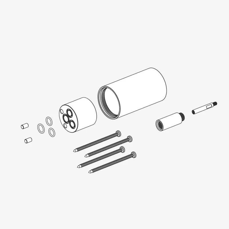 LOGIC PLUS Verlängerung Hebelmischer 30mm Schwarz matt