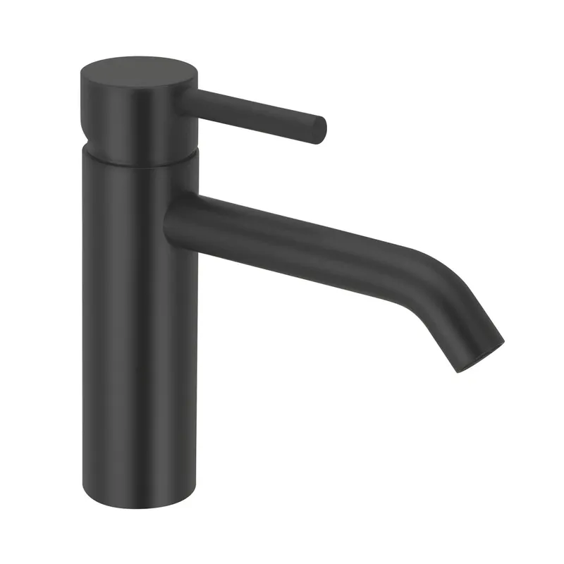 DEEP BLACK Waschtisch-Einlochbatterie M-Size 150mm ohne Ablauf Schwarz matt