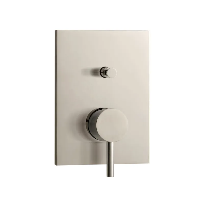 DESIGN iX Wannenbatterie Farbset Blende eckig Edelstahl