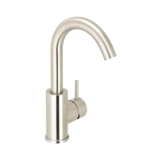 DEEP iX Waschtisch-Einlochbatterie L-Size Griff seitl. ohne Ablauf Edelstahl