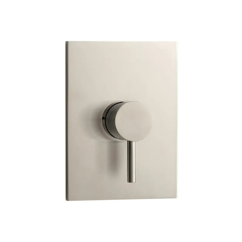 DESIGN iX Brausebatterie Farbset Blende eckig Edelstahl
