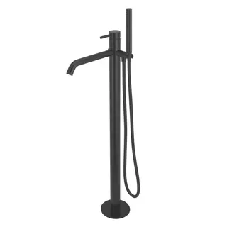 DEEP BLACK Wanneneinlaufsäule Schwarz matt