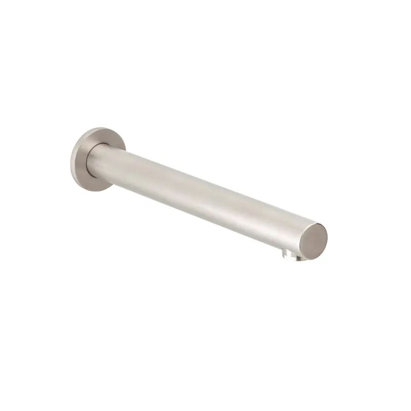 DESIGN iX Wandauslauf 240mm rund gerade Edelstahl