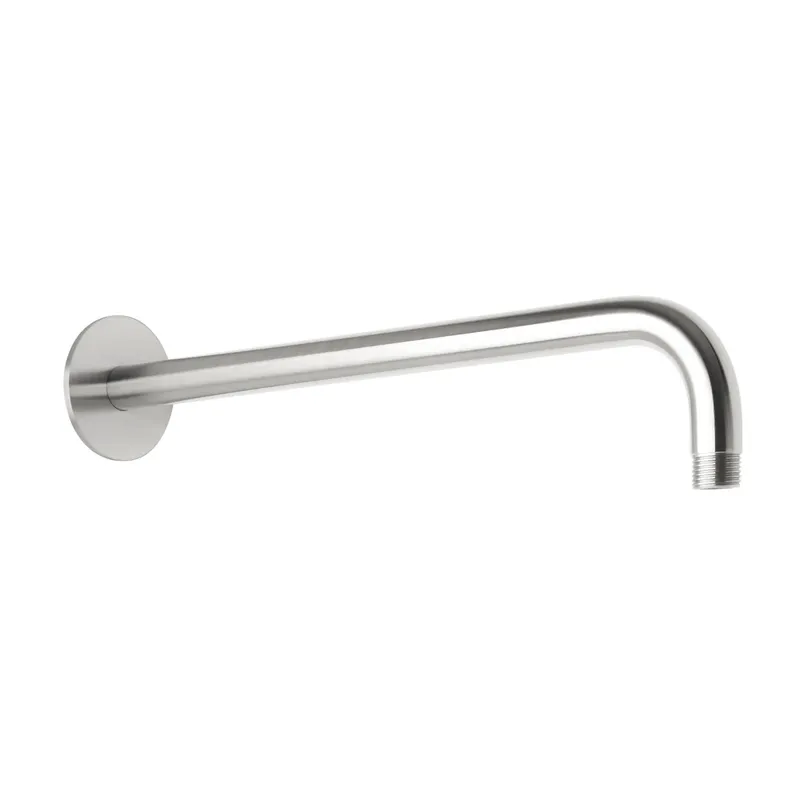 LIVING SPA Wandarm 420mm 70 rund gewinkelt Edelstahl
