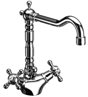 ANAIS CLASSIC Waschtisch-Einlochbatterie mit Ablauf Chrom