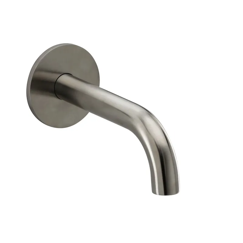 DEEP iX Wandauslauf 160mm rund gewinkelt Edelstahl
