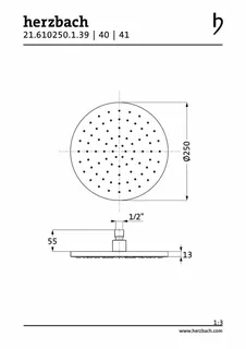LIVING SPA Regenbrause 250mm Copper Steel – Bild 2