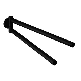 LIVING Handtuchhalter 340mm zweiteilig Schwarz matt