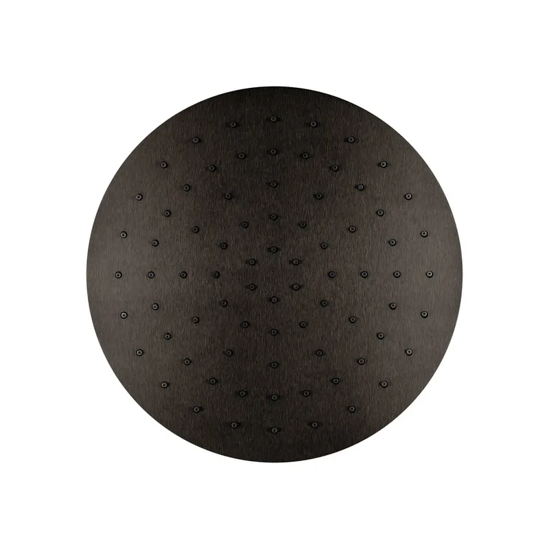 LIVING SPA Regenbrause 250mm Black Steel