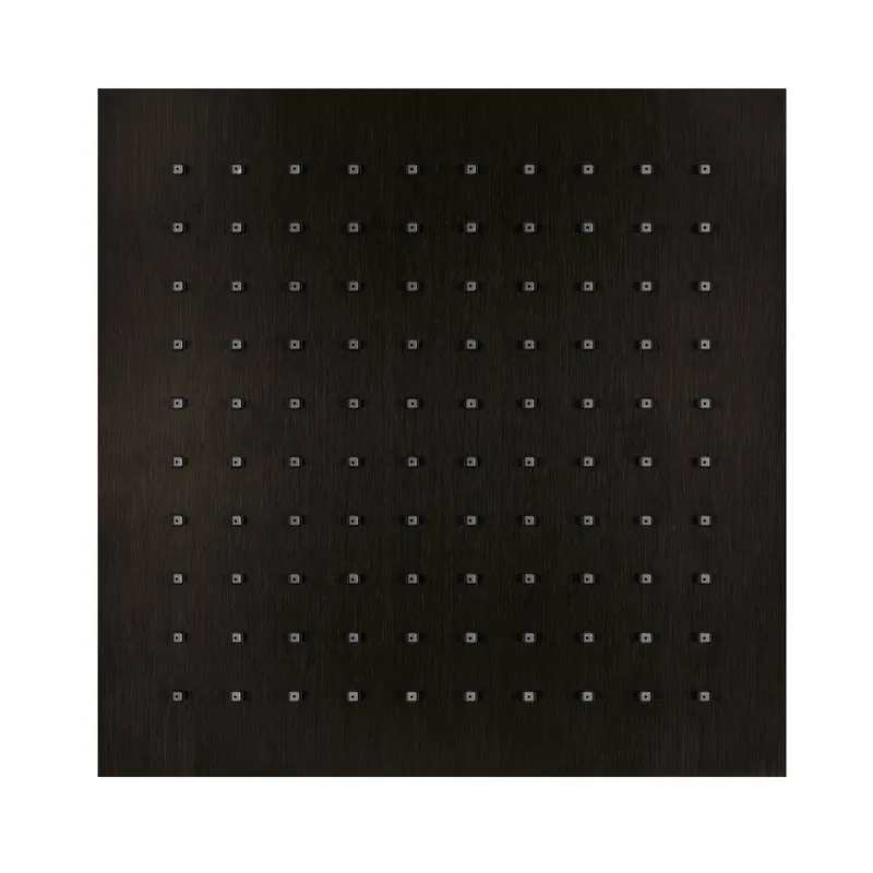 LIVING SPA Regenbrause 250x250mm Black Steel