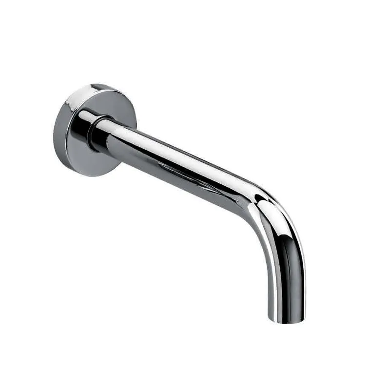 NANO Wandauslauf 210mm rund gewinkelt Chrom