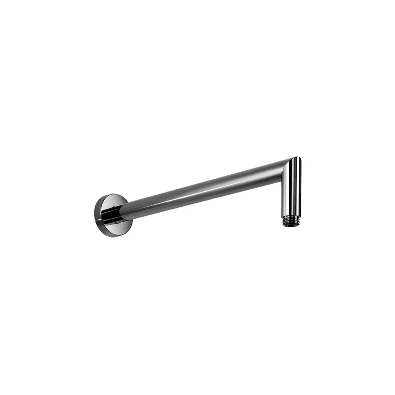 LIVING SPA Wandarm 354mm rund gewinkelt Chrom