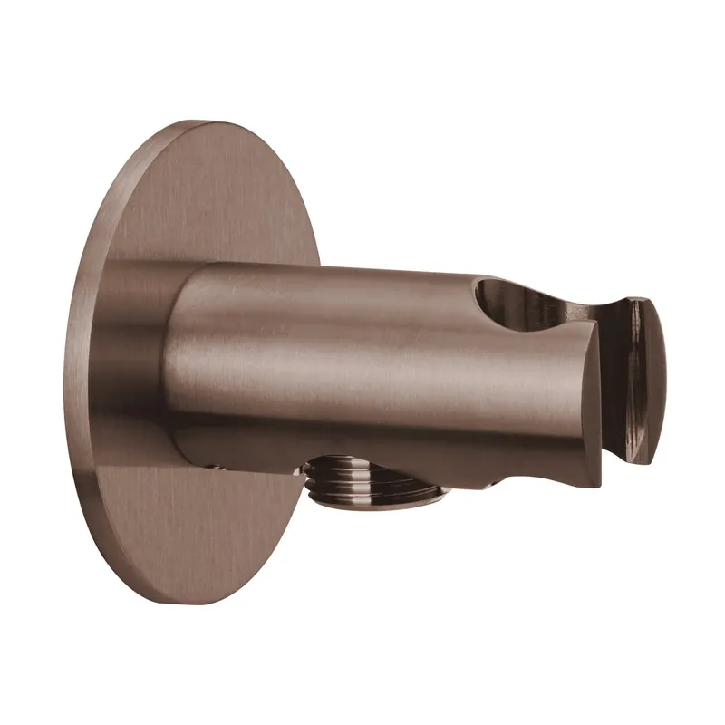 LIVING SPA Anschlussbogen 70 mit Konushalter rund Copper Steel