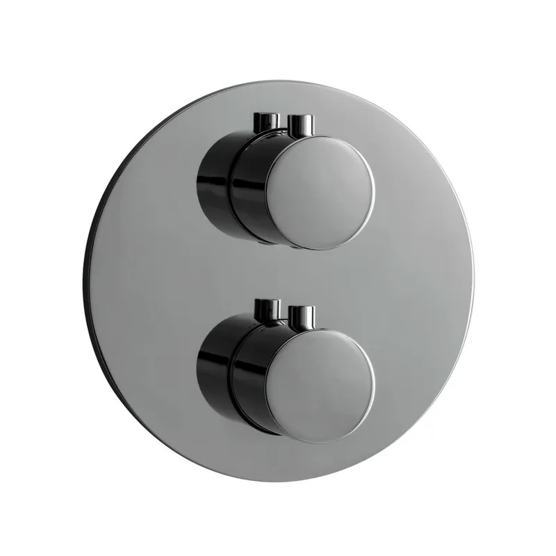 LIVING Thermostat-Farbset 1 Verbraucher rund rund Chrom