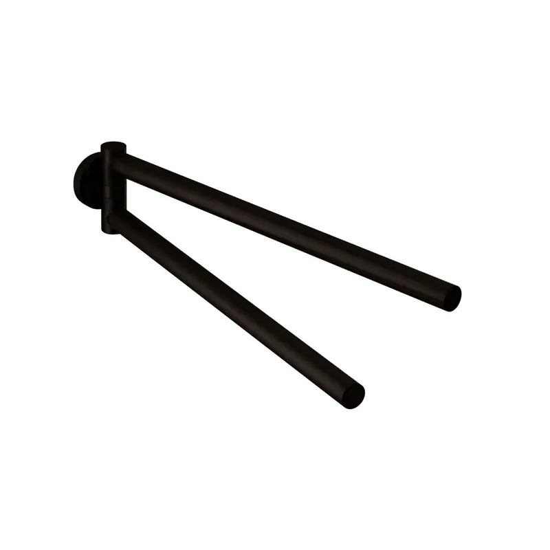 LIVING Handtuchhalter 340mm zweiteilig Black Steel