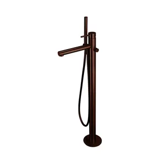 DESIGN iX PVD Wanneneinlaufsäule Copper Steel