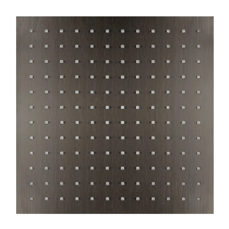 LIVING SPA Regenbrause 300x300mm Black Steel