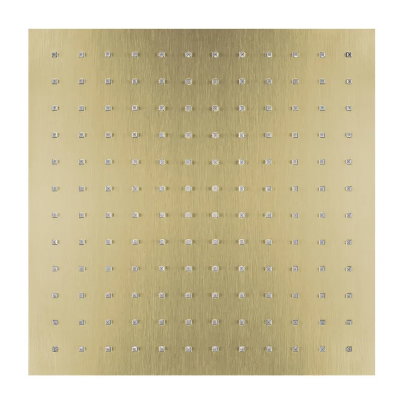 LIVING SPA Regenbrause 300x300mm Brass Steel