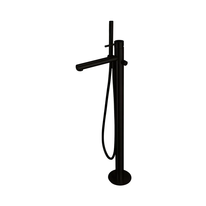 DESIGN iX PVD Wanneneinlaufsäule Black Steel