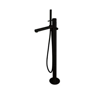 DESIGN iX PVD Wanneneinlaufsäule Black Steel