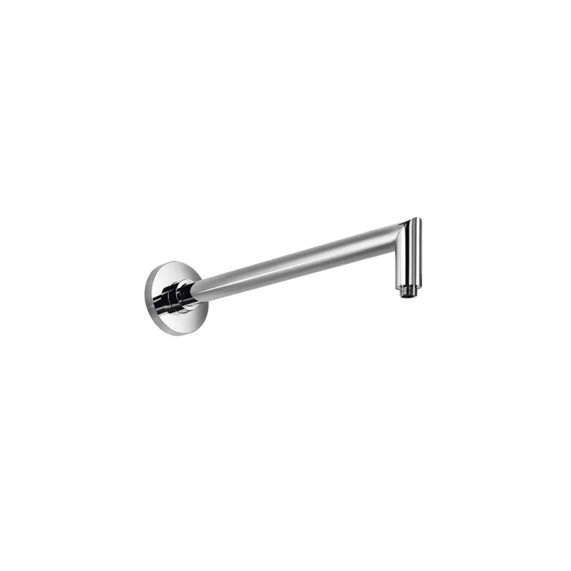 LIVING SPA Wandarm 420mm rund gewinkelt Chrom
