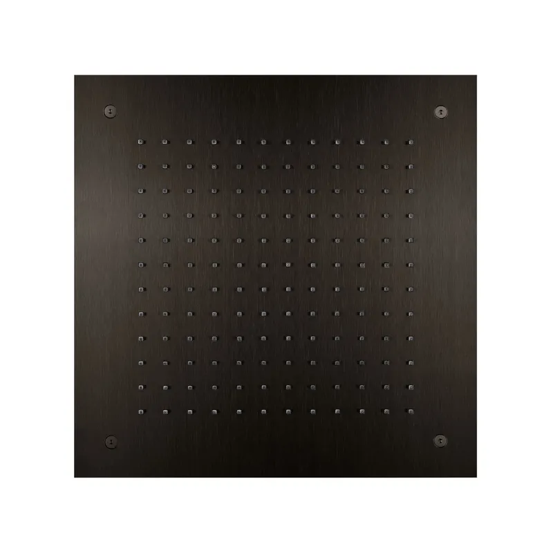 LIVING SPA Deckeneinbau-Regenbrause 380x380mm Black Steel