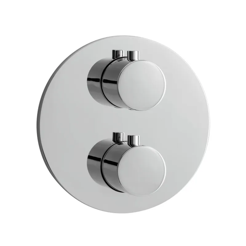 LIVING Thermostat-Farbset 2 Verbraucher rund rund Chrom