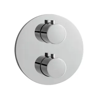LIVING Thermostat-Farbset 2 Verbraucher rund rund Chrom