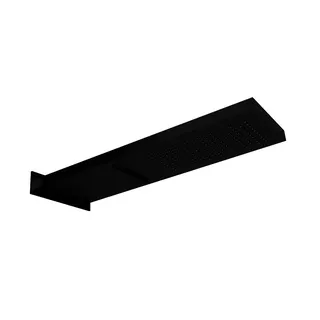 LIVING SPA Wand-Regenbrause 537x165mm Regen/Schwall Schwarz matt