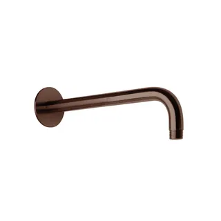 LIVING SPA Wandarm 350mm 70 rund gewinkelt Copper Steel