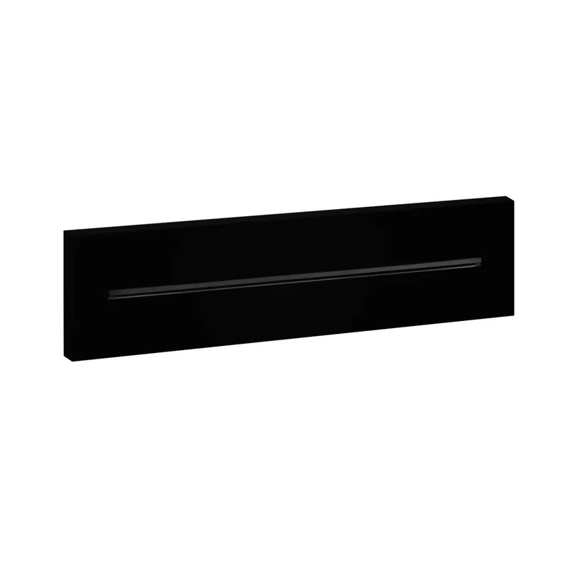 LIVING SPA Schwall-Wandauslauf XL Unterputz Schwarz matt