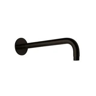 LIVING SPA Wandarm 350mm 70 rund gewinkelt Black Steel